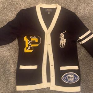 Ralph Lauren-Letterman Cardigan Sweater